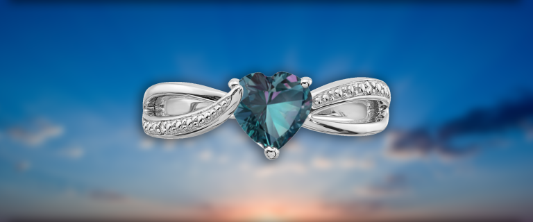 June (Alexandrite) Birthstone Necklace & Earrings Set Created with  Zircondia® Crystals by Philip Jones Jewellery