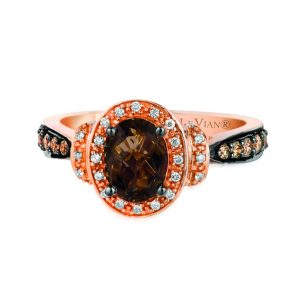 Le Vian Ring Featuring Chocolate Diamonds And Quartz