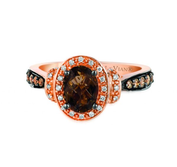 Le Vian Ring Featuring Chocolate Diamonds And Quartz