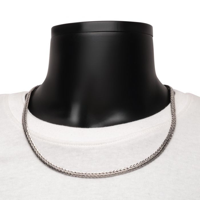 45-96cm Stainless Steel Silver Wheat Spiga Chain 10/8/5/3mm Necklace  Bracelet UK | eBay