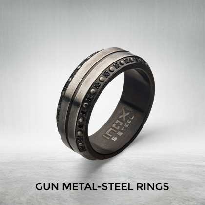 Gun Metal Steel ring