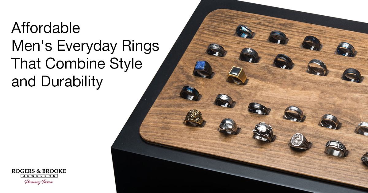 collection of men's everyday rings