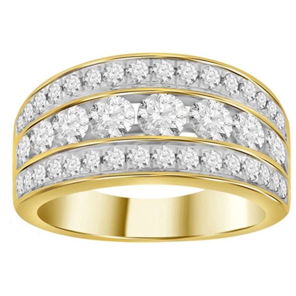 0001825 100ct rd diamonds set in 10kt yellow gold ladies ring