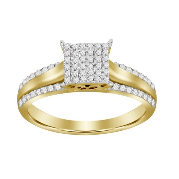 0002716 ladies ring 15 ct round diamond 10k yellow gold