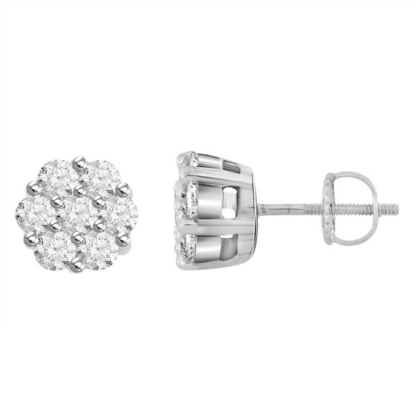 0003524 015ct rd diamonds set in 14kt white gold ladies earring