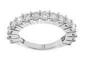 0004119 180ct rd diamonds set in 14kt white gold ladies eternity band