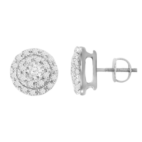 0004139 020ct rd dimaonds set in 10kt white gold ladies earring