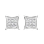 Sterling Silver Diamond Yuva Stud Earrings For Women 0.05 Ct Round Cut Minimal Everyday Earrings