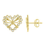LADIES PENDANT WITH CHAIN 0.13CT ROUND DIAMOND 10K YELLOW GOLD - Image 2