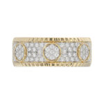 MEN'S RING 0.75CT ROUND DIAMOND 10K YELLOW GOLD - Image 5