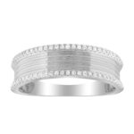 LADIES RING 0.20CT ROUND DIAMOND 10K WHITE GOLD - Image 2